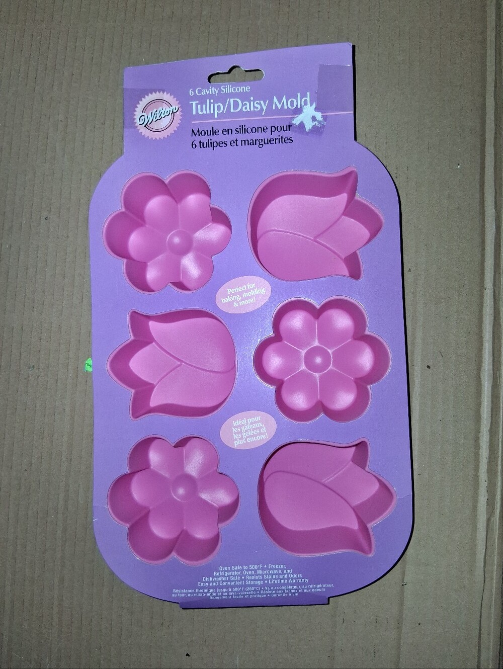 Wilton Pink Tulip & Daisy Silicone Mold